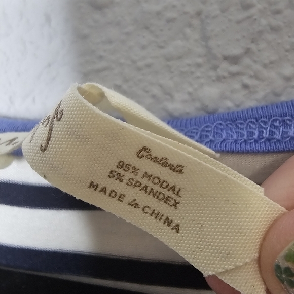 Matilda Jane Set of 2 Womens Short Sleeve Striped Shirts Size S Small - Picture 7 of 16